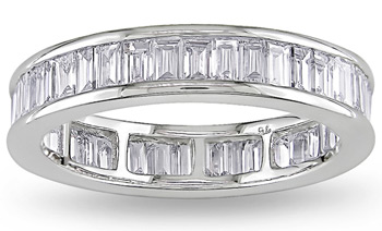 Miadora 18k White Gold 2ct TDW Diamond Eternity Ring (G-H, VS1-VS2) | Luxury Jewelry