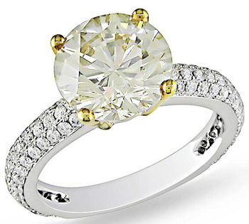 Miadora 14k Gold 3 3/5ct TDW Certified Diamond Engagement Ring (G-H, SI1-SI2) | Luxury Jewelry