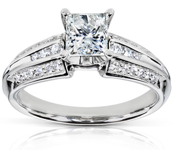 Palladium 1ct TDW Diamond Engagement Ring (H-I, I2-I3)(Size 5) | Luxury Jewelry