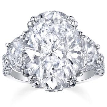 Platinum 12 1/3ct TDW Certified Diamond Ring | Luxury Jewelry