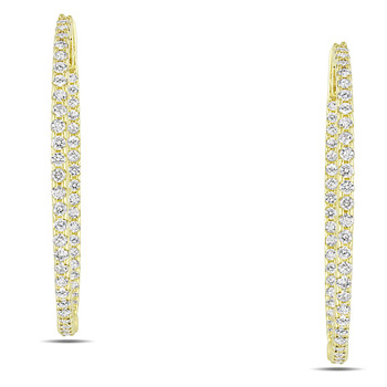 Miadora 14k Yellow Gold 7/8ct TDW Diamond Earrings (G-H, SI1-SI2) | Luxury Jewelry