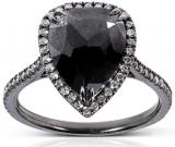 14k Gold 3 1/2ct TDW Certified Black and White Diamond Ring (J-K, I1-I2) | Luxury Jewelry