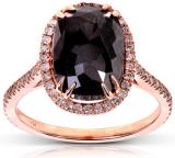 14k Gold 6ct TDW Certified Black and White Diamond Ring (J-K, I2) | Luxury Jewelry