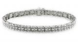 10k White Gold 3/4ct TDW Diamond Tennis Bracelet (H-I, I2-I3) | Luxury Jewelry