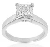 14k White Gold 2ct TDW Certified Diamond Solitaire Engagement Ring (H-I, I1) | Luxury Jewelry