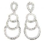 18k White Gold 3/4ct TDW Diamond Earrings (G-H, SI1-SI2) | Luxury Jewelry