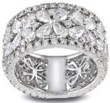 14k White Gold 4 5/8ct TDW Diamond Fashion Band (G-H, SI1-SI2) | Luxury Jewelry