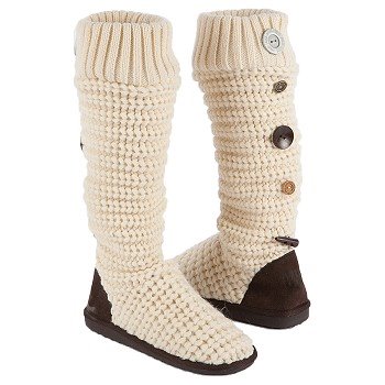 Muk Luks  Women's Jessica Sock Boot   Vanilla - Women's Boots