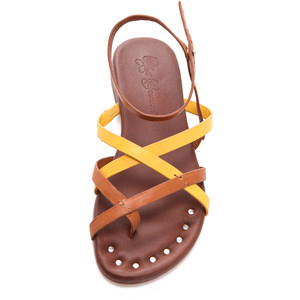 Matt Bernson Jack Two Tone Strappy Flat Sandals - Women's Flat Sandals | Sandalebi | სანდალები