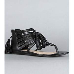 DV by Dolce Vita The Ilana Sandal in Black Stella - Women's Flat Sandals | Sandalebi | სანდალები