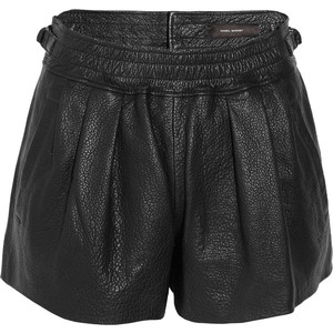 Isabel Marant Abon textured-leather shorts - shorts | shortebi | შორტები