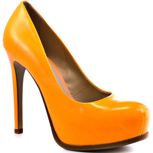 Kelsi Dagger Linzy - Orange Neon Pat - Women's Platform Pumps | Platformebi | პლატფორმები