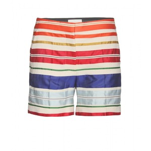 Stella McCartney Aude Striped Cotton Shorts - shorts | shortebi | შორტები