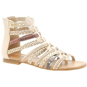Call It Spring Howman Gladiator Sandals Bone - Women's Flat Sandals | Sandalebi | სანდალები