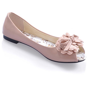 Flat Heel Pink Shoes - Women's Ballet Flat