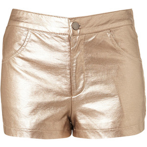 Metallic Bronze Shorts - shorts | shortebi | შორტები
