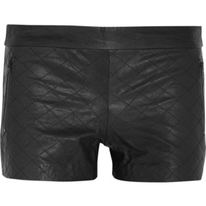 Alice + Olivia Quilted leather shorts - shorts | shortebi | შორტები