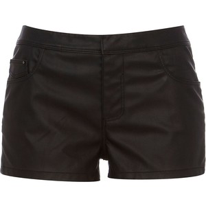 River Island Black Pu Shorts - shorts | shortebi | შორტები