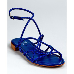 Stuart Weitzman Sandals - Cordy Minimalist Rope Flat - Women's Flat Sandals | Sandalebi | სანდალები