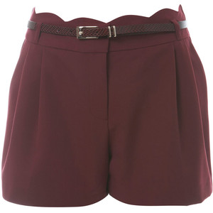 Berry Scallop Waist Short - shorts | shortebi | შორტები