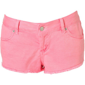 MOTO Neon Pink Cut Off Hotpants - shorts | shortebi | შორტები