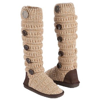 Muk Luks  Women's Miranda Stripe Boot   Oatmeal - Women's Boots