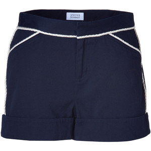 STEFFEN SCHRAUT Navy Washed Cotton Yachting Shorts - shorts | shortebi | შორტები