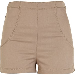 River Island Light Beige High Waisted Shorts - shorts | shortebi | შორტები