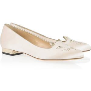 Charlotte Olympia Kitty embroidered - Women's Ballet Flat
