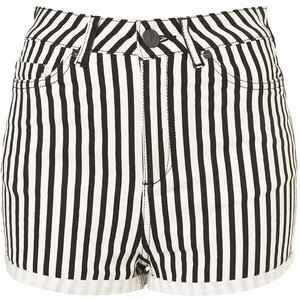 MOTO Washed Stripe Hotpants - shorts | shortebi | შორტები