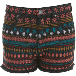 Multicoloured Tribal Short - shorts | shortebi | შორტები