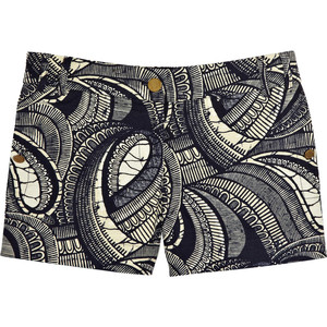 Tory Burch Kevin paisley-print stretch-cotton canvas shorts - shorts | shortebi | შორტები