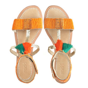 RADA Beaded Gladiators - Women's Flat Sandals | Sandalebi | სანდალები