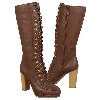 Rockport  Women's Courtlyn Laced Tall Bo   Cigar Leather - Women's Boots