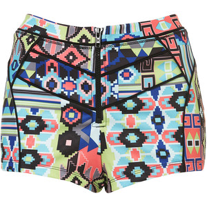 Bright Geo Knicker Shorts - shorts | shortebi | შორტები