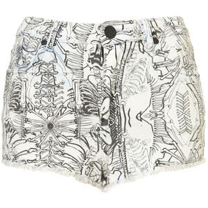 MOTO Bone Print Hotpants - shorts | shortebi | შორტები