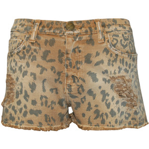 Current/Elliott Boyfriend Leopard Print Shorts - shorts | shortebi | შორტები
