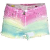 Lpfp Rainbow Cut-Off Tie-Dyed Denim Shorts - shorts