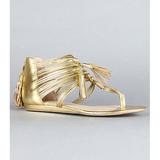 DV by Dolce Vita The Ilana Sandal in Gold Flash Stella - Women's Flat Sandals