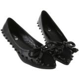 Point Toes Black Flat Shoes - Women's Ballet Flat Shoes 