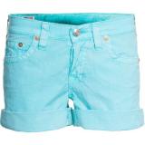 True Religion Romy Boyfriend Caribbean Rolled-Up Chino Shorts - shorts