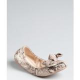 Prada Stone Snake Embossed - Women's Ballet Flat Shoes 