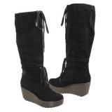 Rockport  Women's Cedra Scrunched Tall B   Black Leather - Womens Boots 