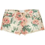 Current/Elliott Boyfriend Denim Floral Shorts - shorts