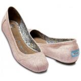 TOMS Linen Ballet Flats Natalia Rose - Women's Ballet Flat Shoes 