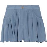 Thakoon Addition Pleated crepe-georgette shorts - shorts