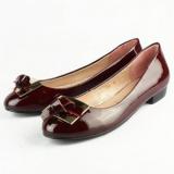 Prada Patent Leather Bow - Women's Ballet Flat Shoes 