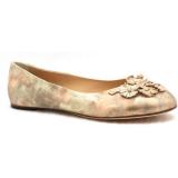 Henry Cuir Gold Leather Ballet Flat - Women's Ballet Flat Shoes 