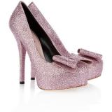 Dolce & Gabbana Kristal-süslenmiş saten pompaları - Kadın Platformu ayakkabı 