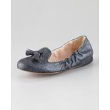 Prada Glitter Tassel Ballerina Flat - Women's Ballet Flat Shoes 